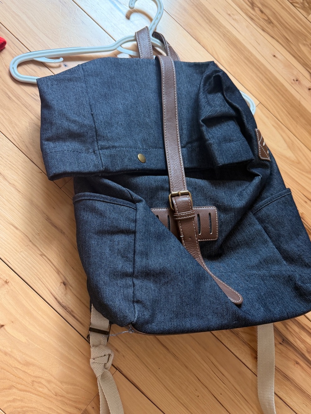 Denim backpack